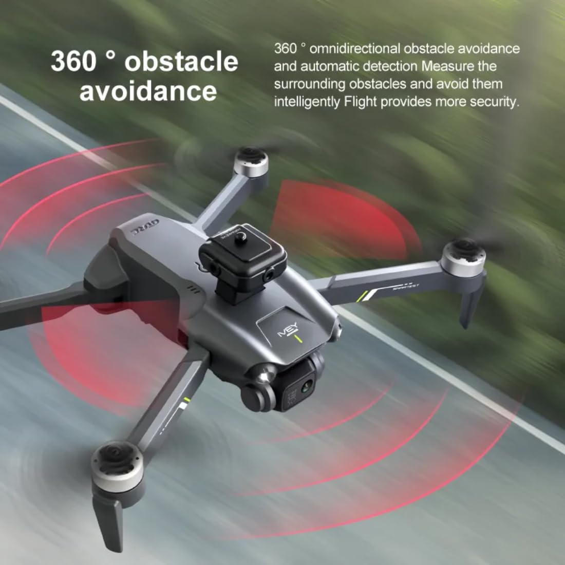 4K Brushless Toy Drone with Long-Range Control, Foldable Design, Auto Return, Long Flight Time and 45-Minute Flight Time for Advanced Aerial Photography and Exploration. (V28)