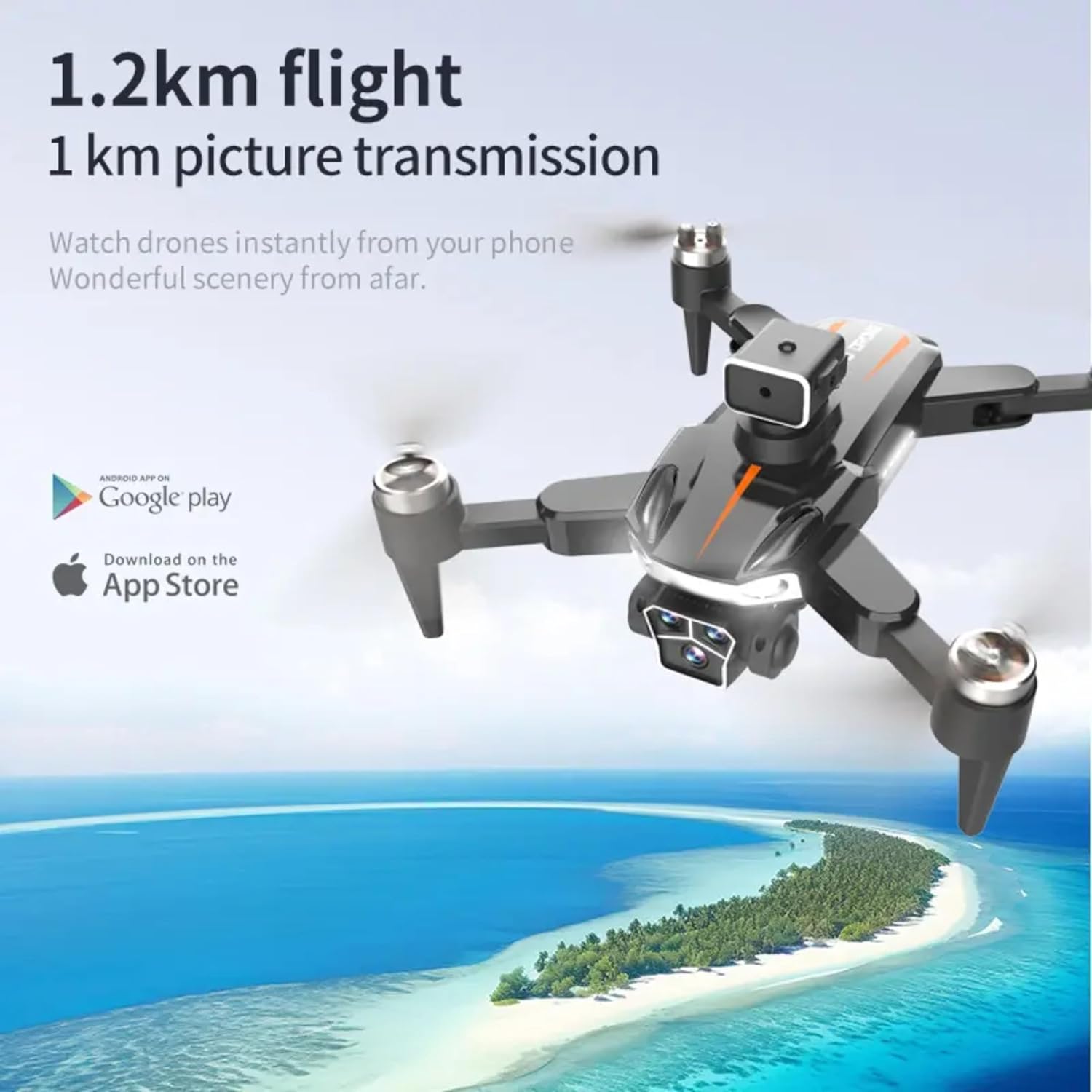 4K UHD Camera Toy Drone with 30-Minute Battery Life, Auto Return, GPS & Brushless, Smart Auto-Fly Modes, 360° Stunt Flip, One-Key Return, Follow-Me, Gesture Control for Aerial Photography. (P11 GPS)