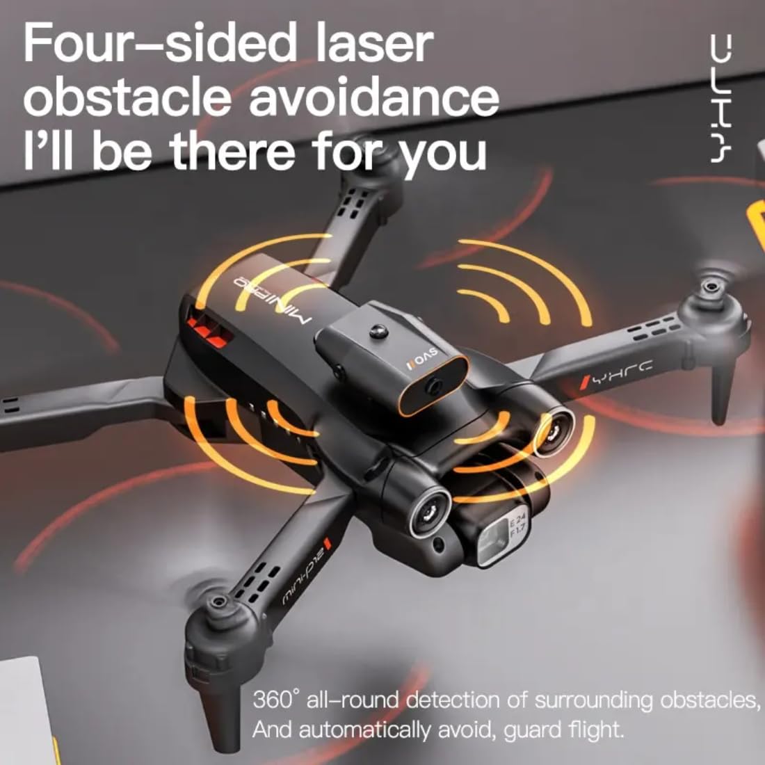 4K UHD Camera Toy Drone with 30-Minute Battery Life, Auto Return, 6-Axis Gyro Stability, Smart Auto-Fly Modes, 360° Stunt Flip, One-Key Return, Follow-Me, Gesture Control for Aerial Photography.(P12)