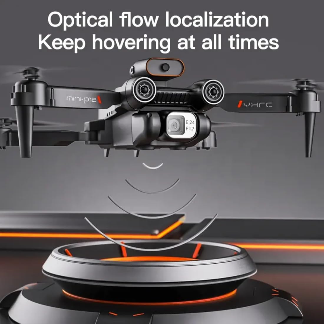 4K UHD Camera Toy Drone with 30-Minute Battery Life, Auto Return, 6-Axis Gyro Stability, Smart Auto-Fly Modes, 360° Stunt Flip, One-Key Return, Follow-Me, Gesture Control for Aerial Photography.(P12)