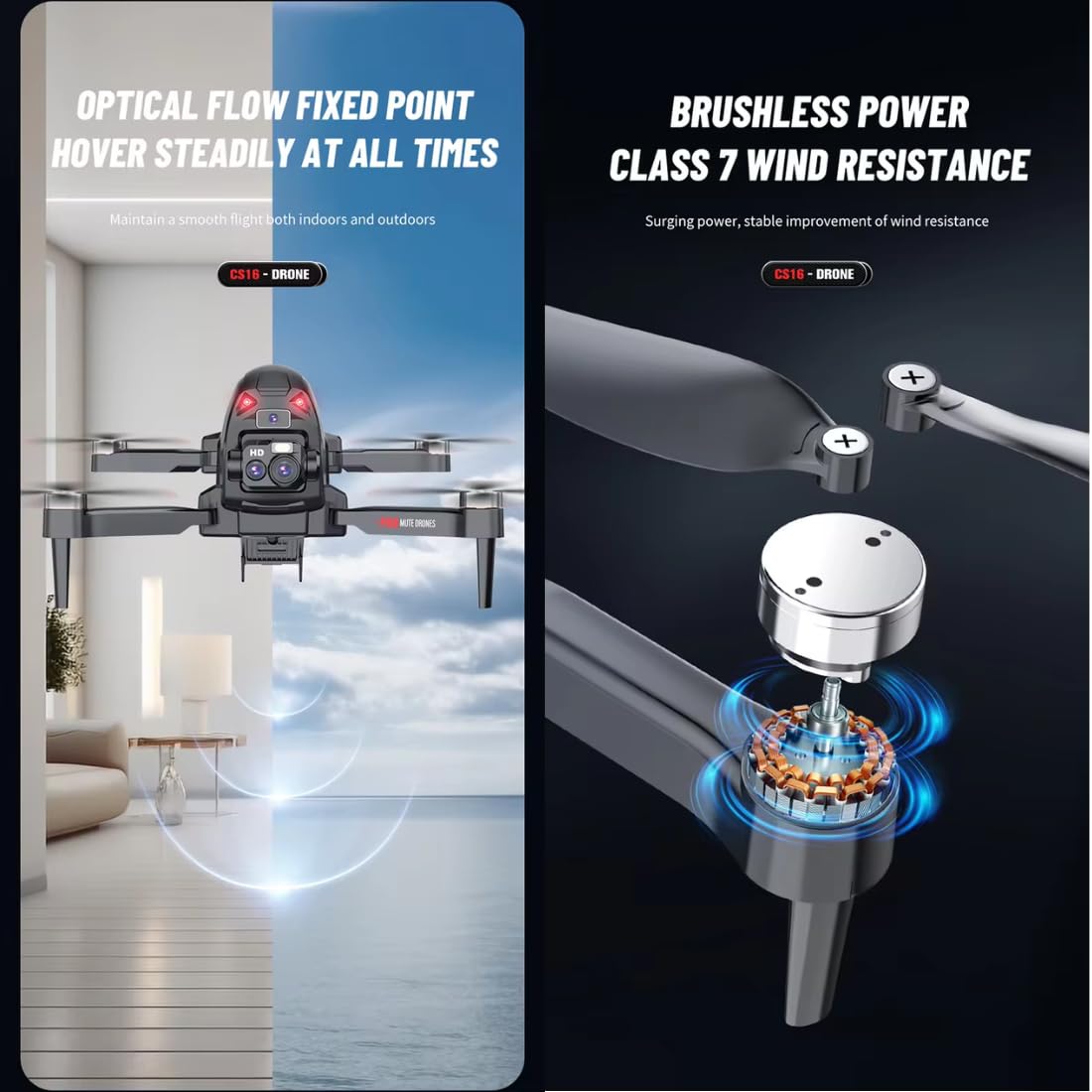 4K UHD Brushless Toy Drone with 30-Minute Flight Time, 5G Wi-Fi FPV, Auto Return, Long Range Control, Intelligent Flight Modes, 360° Flip, For Aerial Photography.(Multicolor) (W14HW)