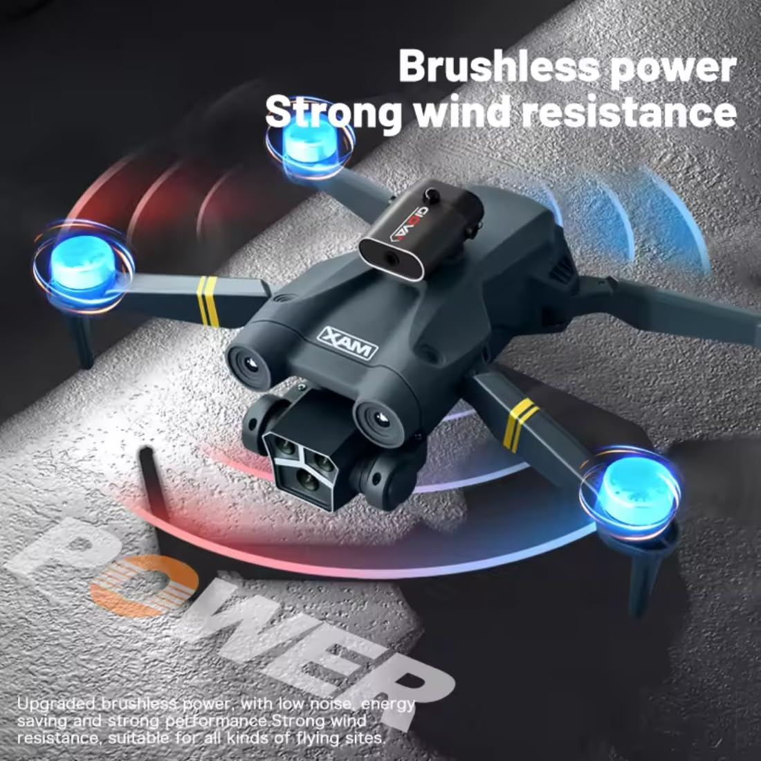 Brushless Toy Drone with 4K UHD Camera, 30-Minute Flight Time, Foldable Design, Smart Flight Modes, Auto Return & Stable Flight for Aerial Photography & Exploration. (M3-MAX)